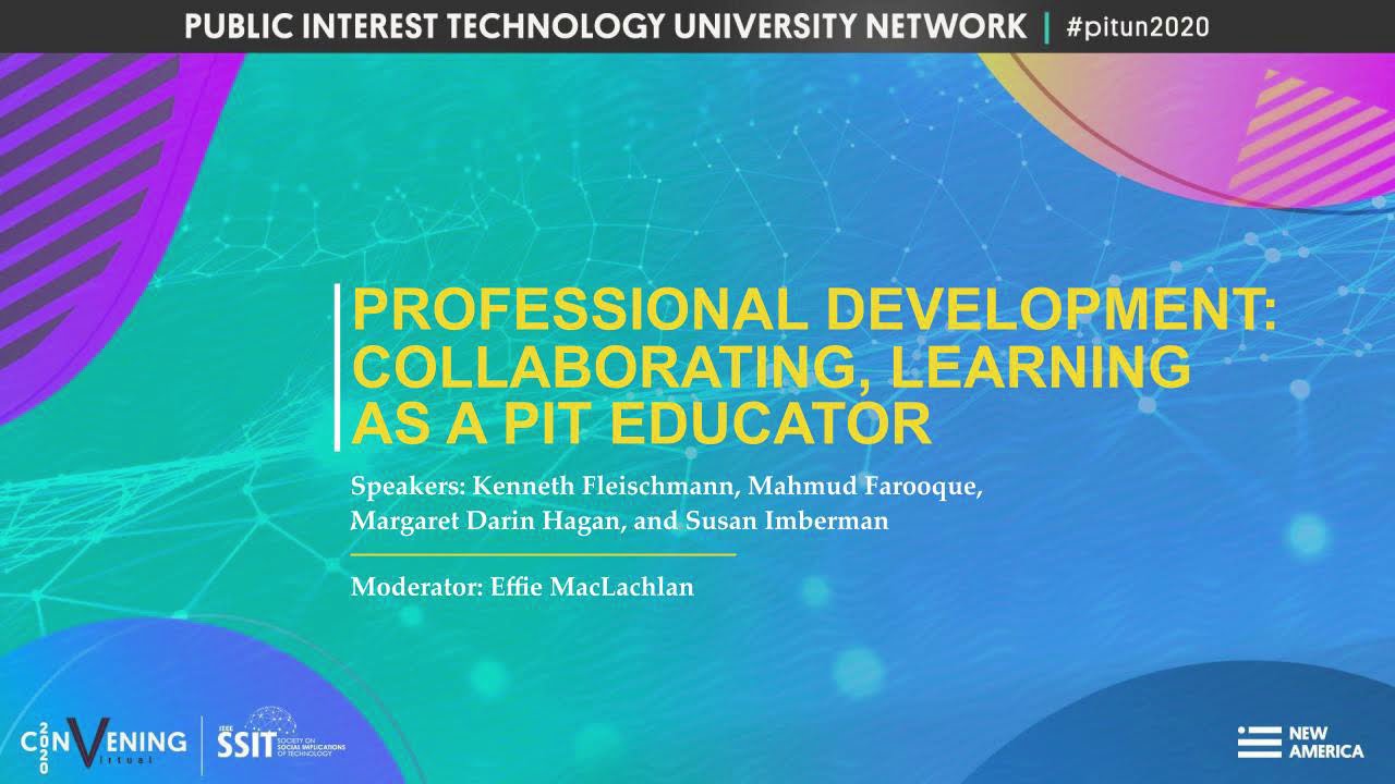 PIT POSTER | Professional Development: Collaborating as a PIT Educator - 2019 Grantees