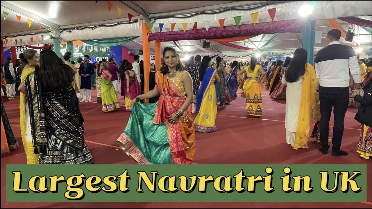 Largest Navratri in UK | SKLPC UK Garba Celebration 2023 | Northolt India Gardens Navratri | #day1 |