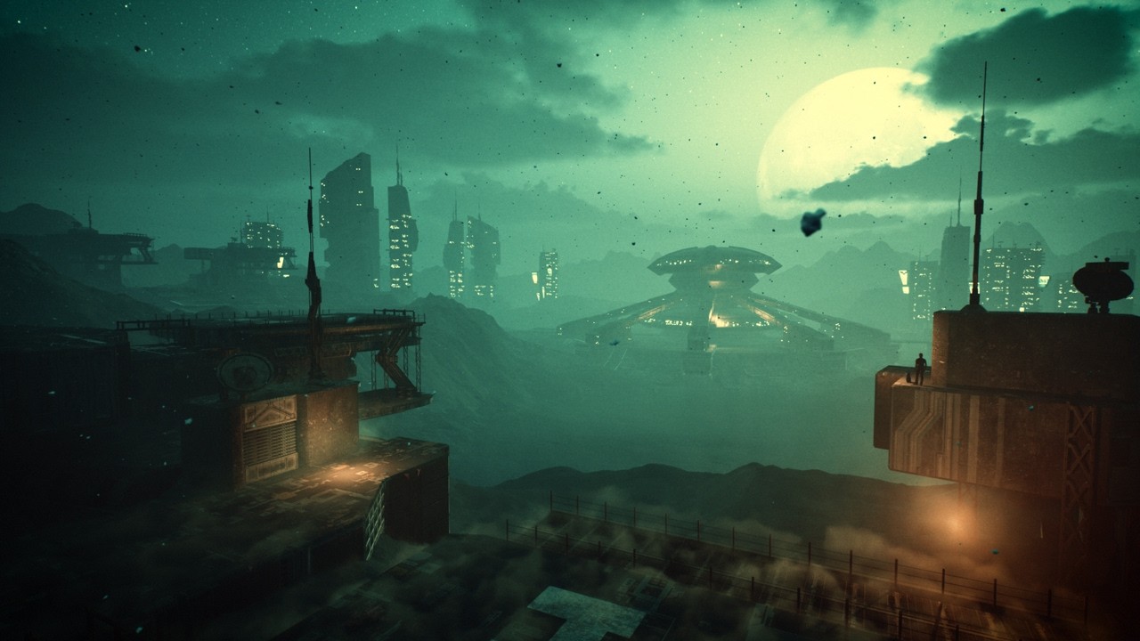 Futuristic Hope a Sci-Fi City in the Clouds - Cinematic Ambient Piano