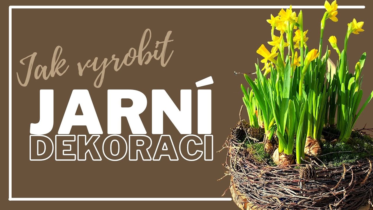 Jak vyrobit PŘÍRODNÍ JARNÍ MÍSU/TRUHLÍK NA KVĚTINY