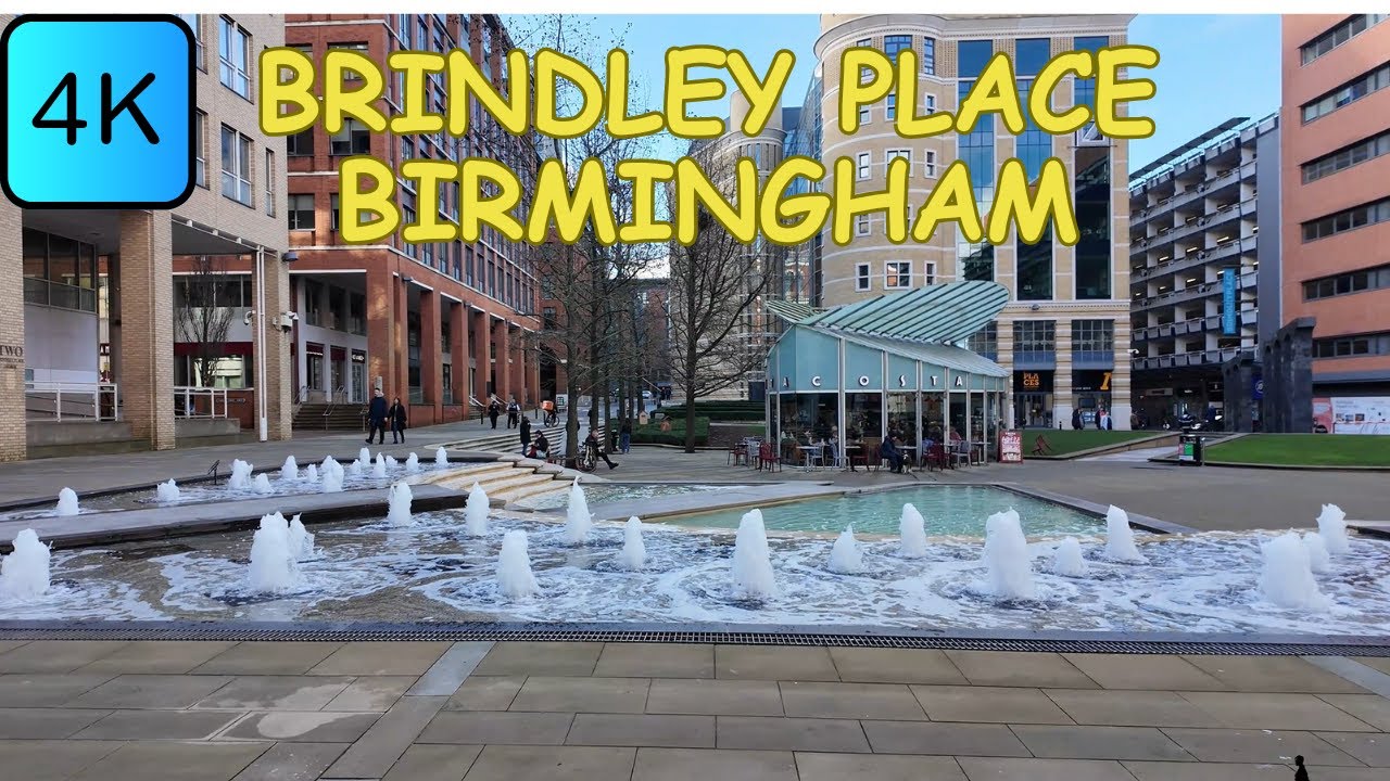 Birmingham's SECRET Oasis: Brindley Place Unveiled! | 4K