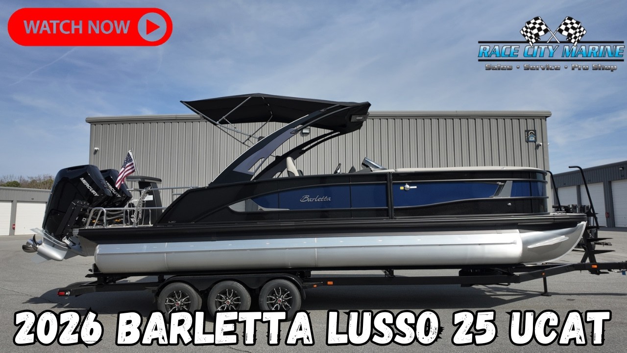 New 2026 Barletta Lusso L25UCAT Pontoon Boat For Sale In Mooresville, NC: Walkaround and Review
