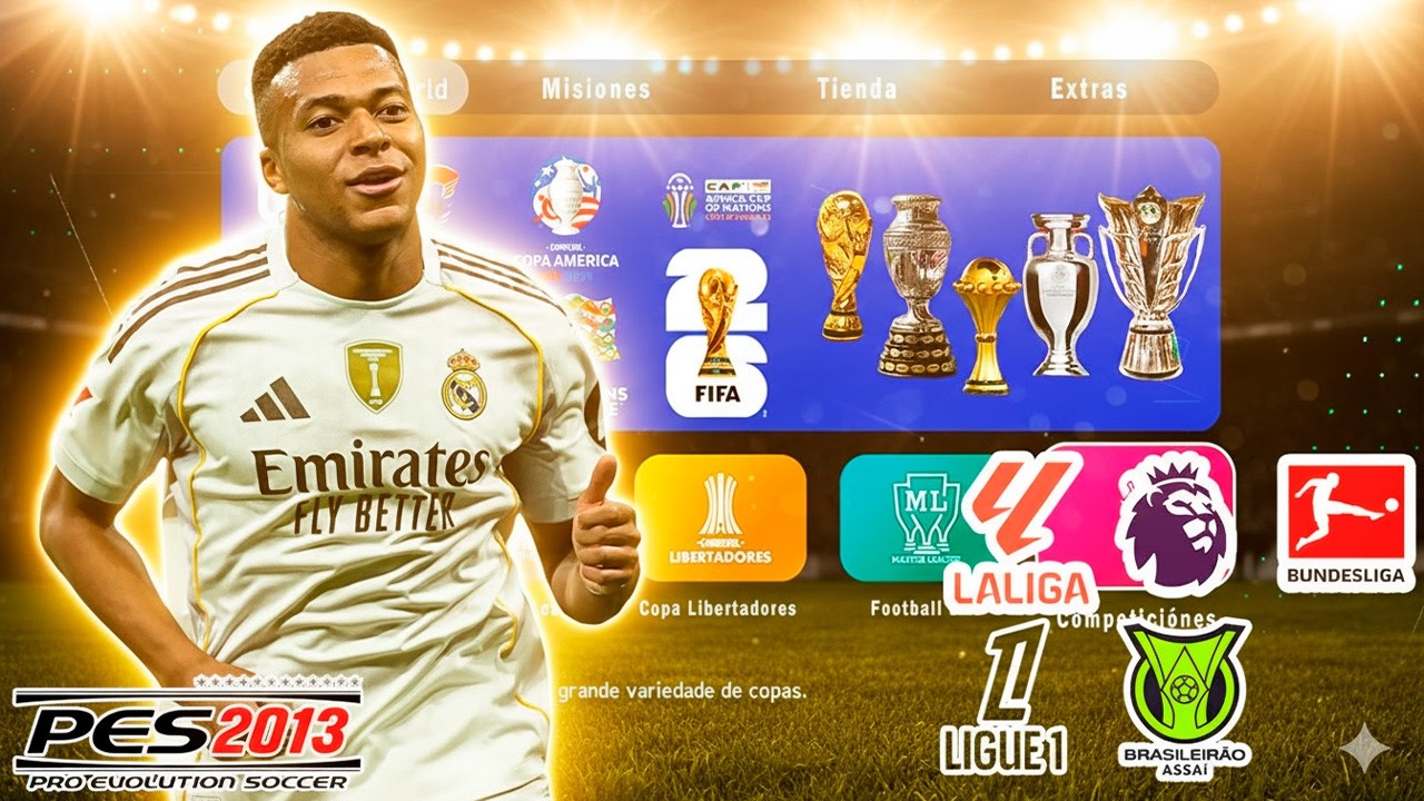 🔥 NOVO!!! PES 2013 GR&Aacute;TIS ⚽ EUROPA + BRASILEIR&Atilde;O S&Eacute;RIE A ATUALIZADO 2026!!! 🏆 &Eacute; DE GRA&Ccedil;A!!! 💥