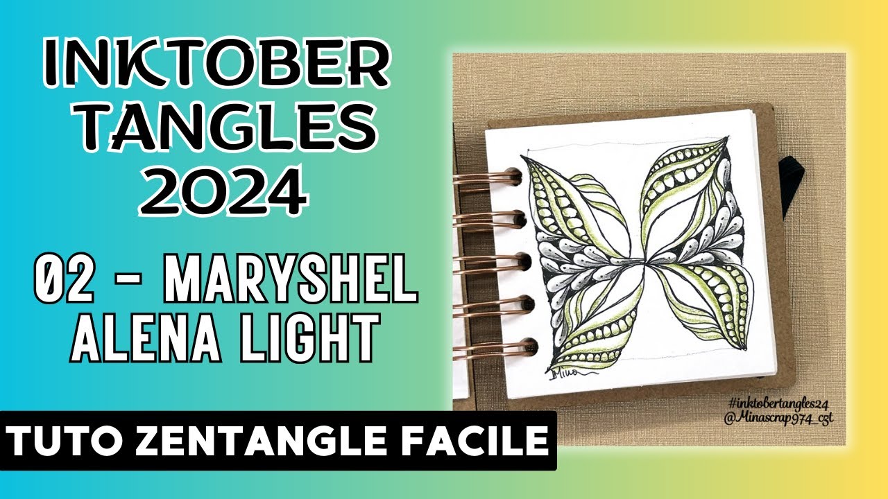 INKTOBER TANGLES 2024 - 02 - MARYSHELL