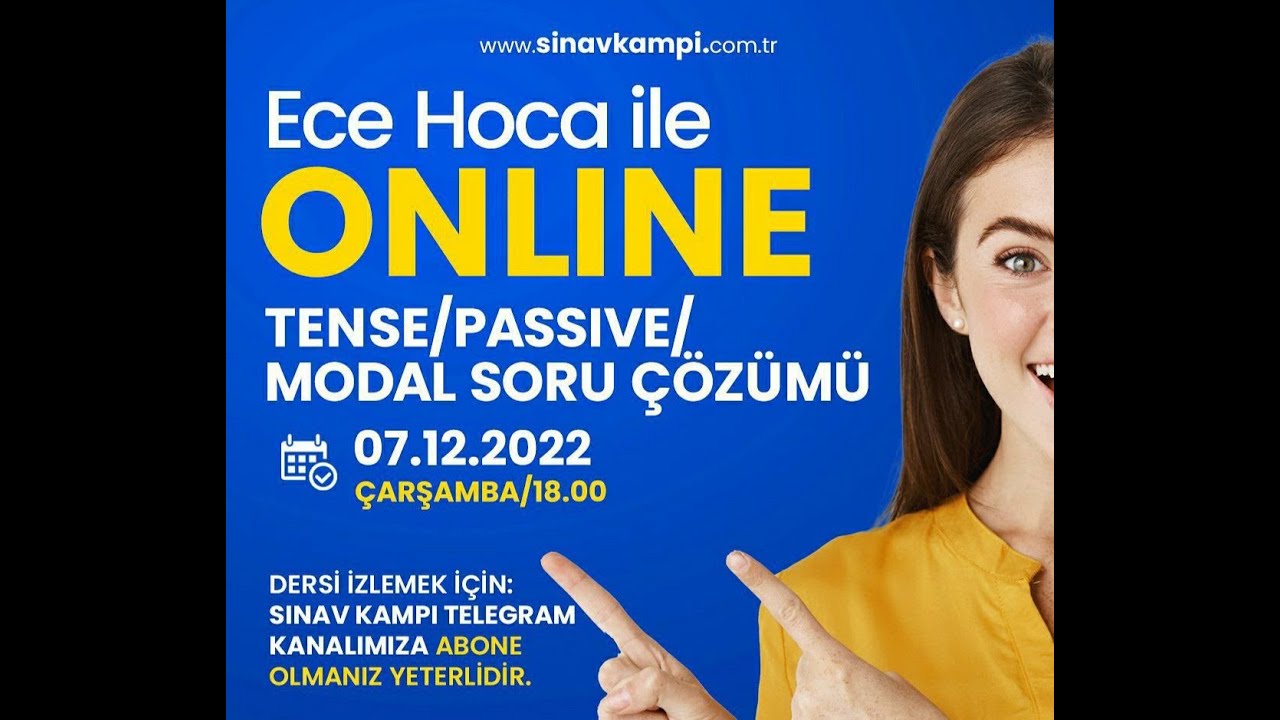 TENSE-PASSIVE-MODAL SORU ÇÖZÜMÜ I ECE HOCA