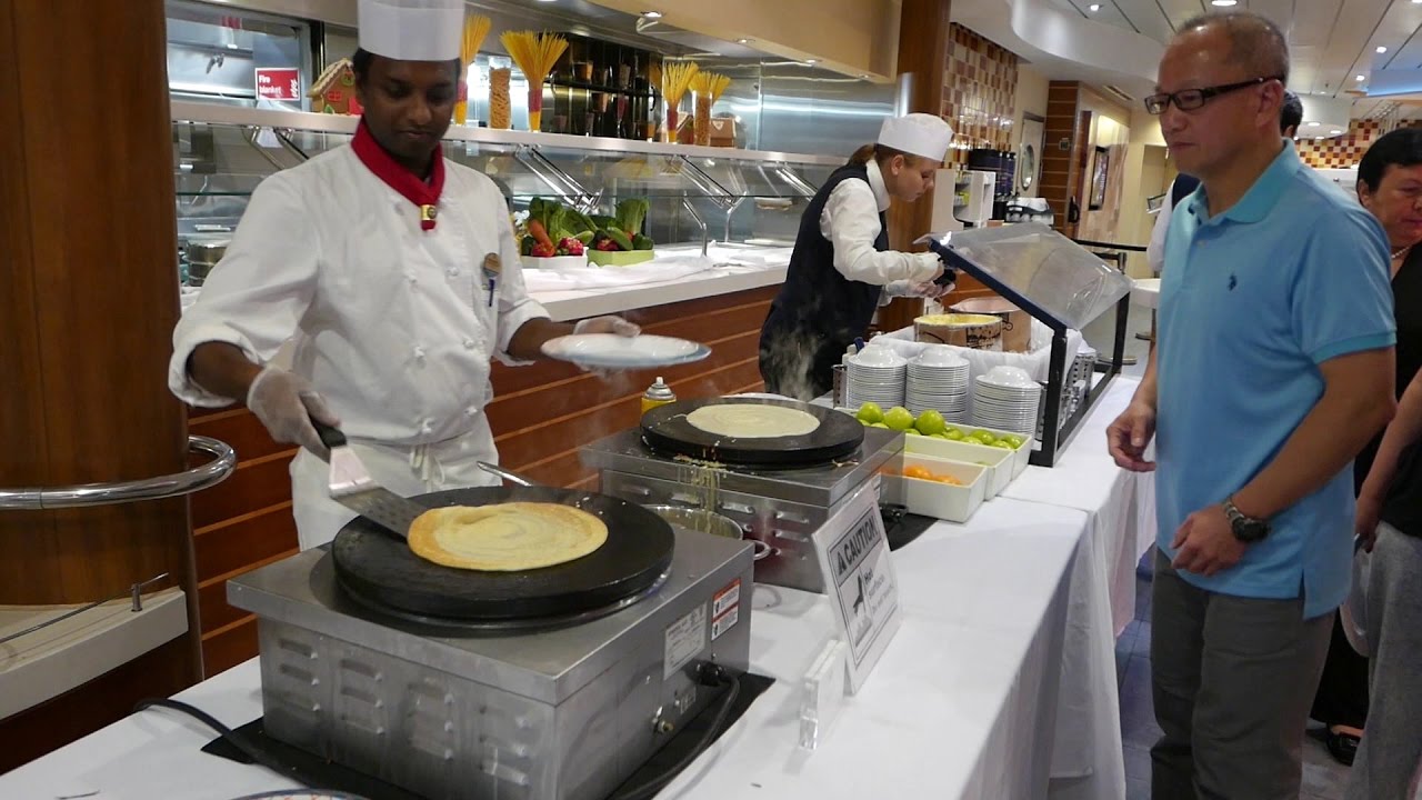 Royal Caribbean Dinner Buffet Food 150+ Items @ Windjammer Marketplace Allure of the Seas (HD)