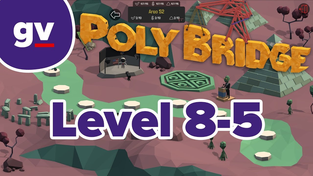 Poly Bridge 8-5: Turbolift (Solution)