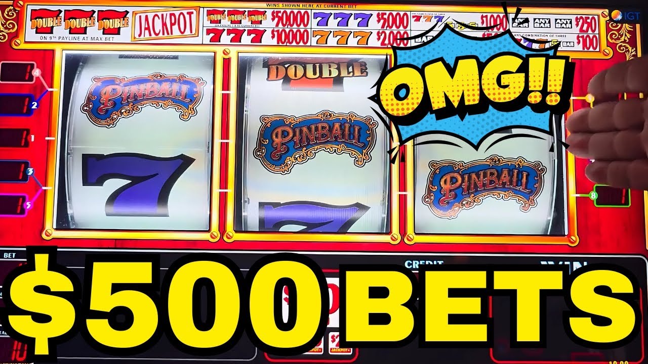 😯OMG💸💸 $500 BETS LEADS TO HUGE BONUSES ON PINBALL 🎰