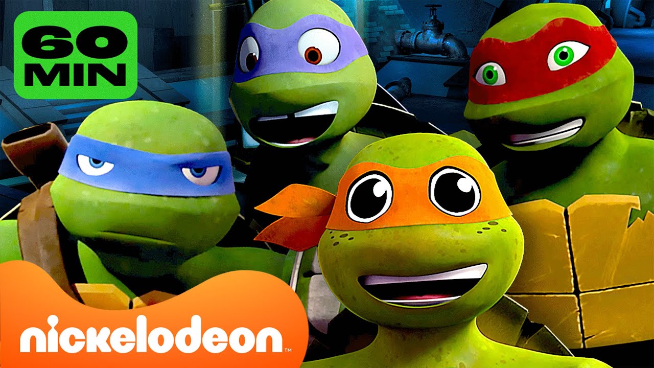 TMNT: Wojownicze Żółwie Ninja | Najśmieszniejsze sceny z Wojowniczych Żółwi Ninja! 😆 | 60 minut
