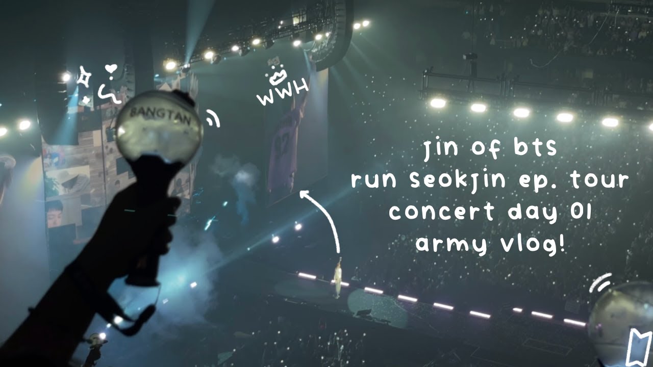 CONCERT VLOG | jin's run seokjin ep tour in anaheim, honda center day 1