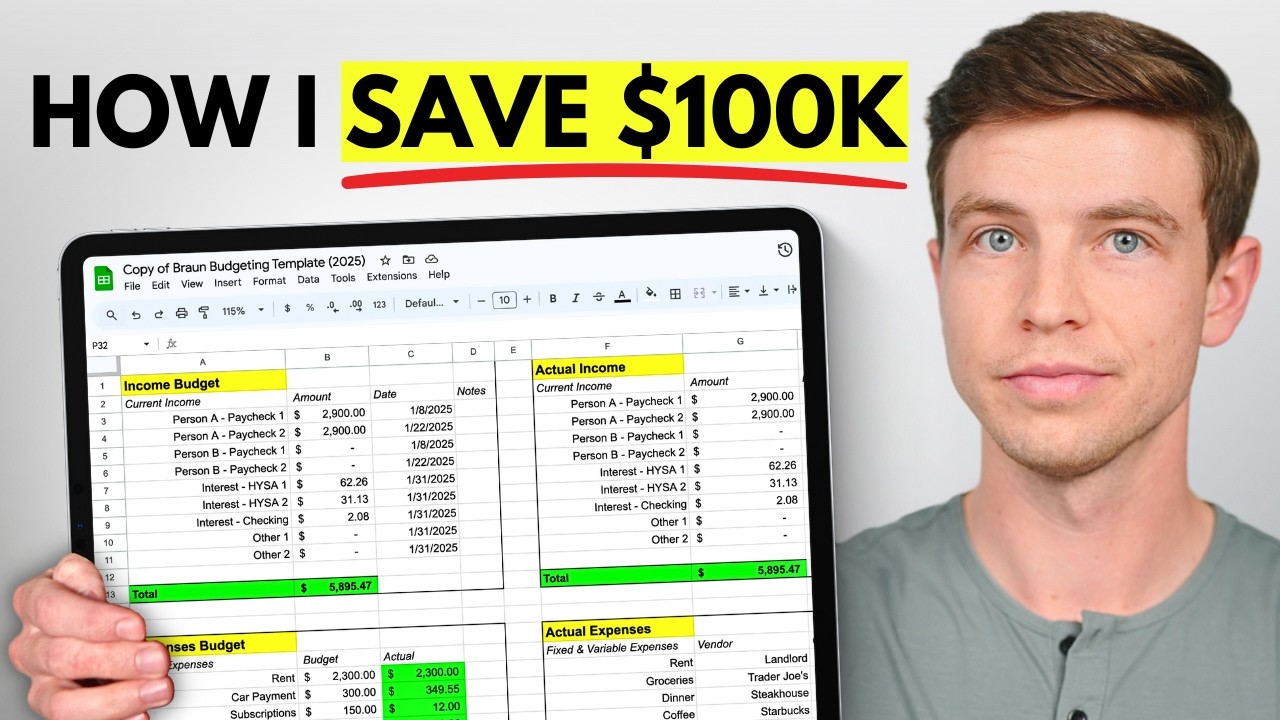 Budgeting For Beginners - How I Save $100K/yr