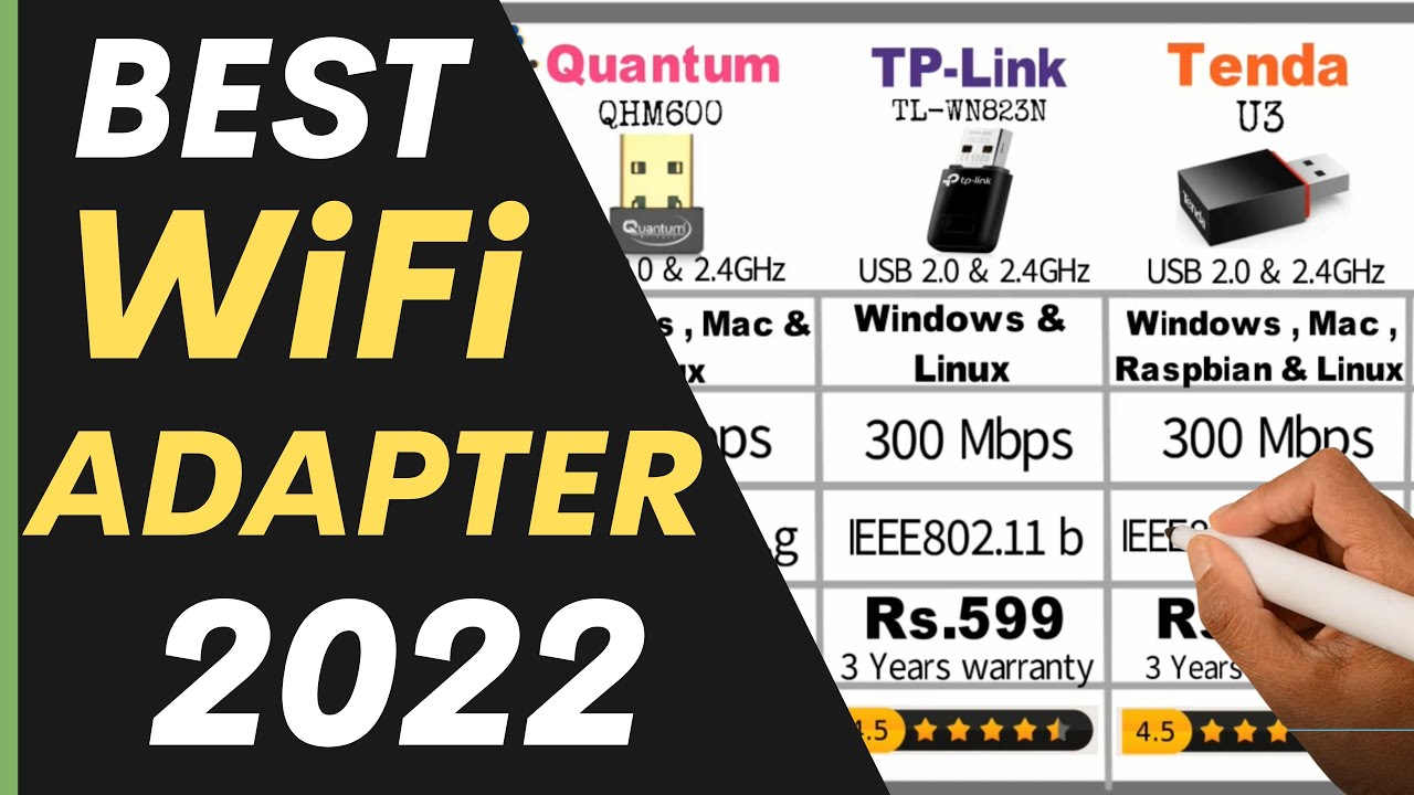 Best WiFi Adapter 2022 | Best WiFi Wireless Adapter for PC | Tp-Link vs D-Link vs Tenda vs Quantum
