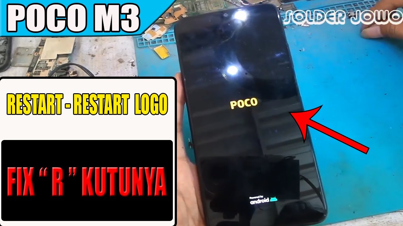 mengatasi poco m3 nyala mati logo poco | restart terus menerus