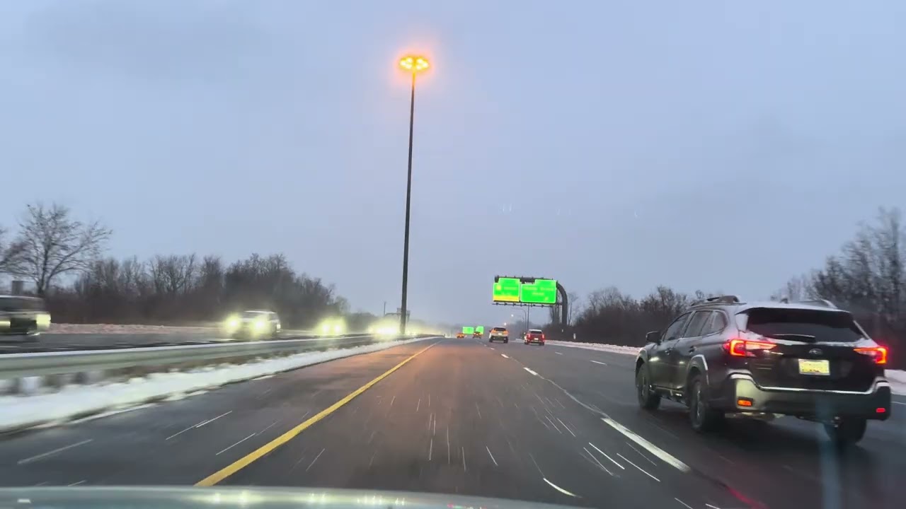 Driving in winter in Montgomery 