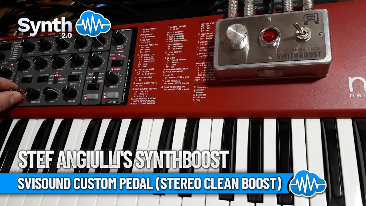 Stef Angiulli's SYNTHBOOST | SVISOUND CUSTOM PEDAL (Stereo Clean Boost) | Synthcloud