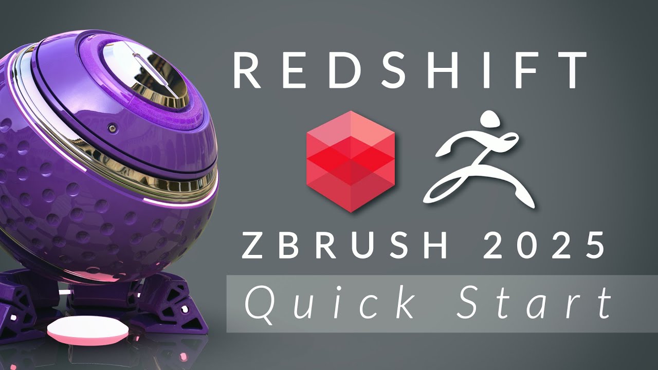 Redshift for ZBrush 2025 Quickstart: Lights, Materials, Settings, & Turntables!