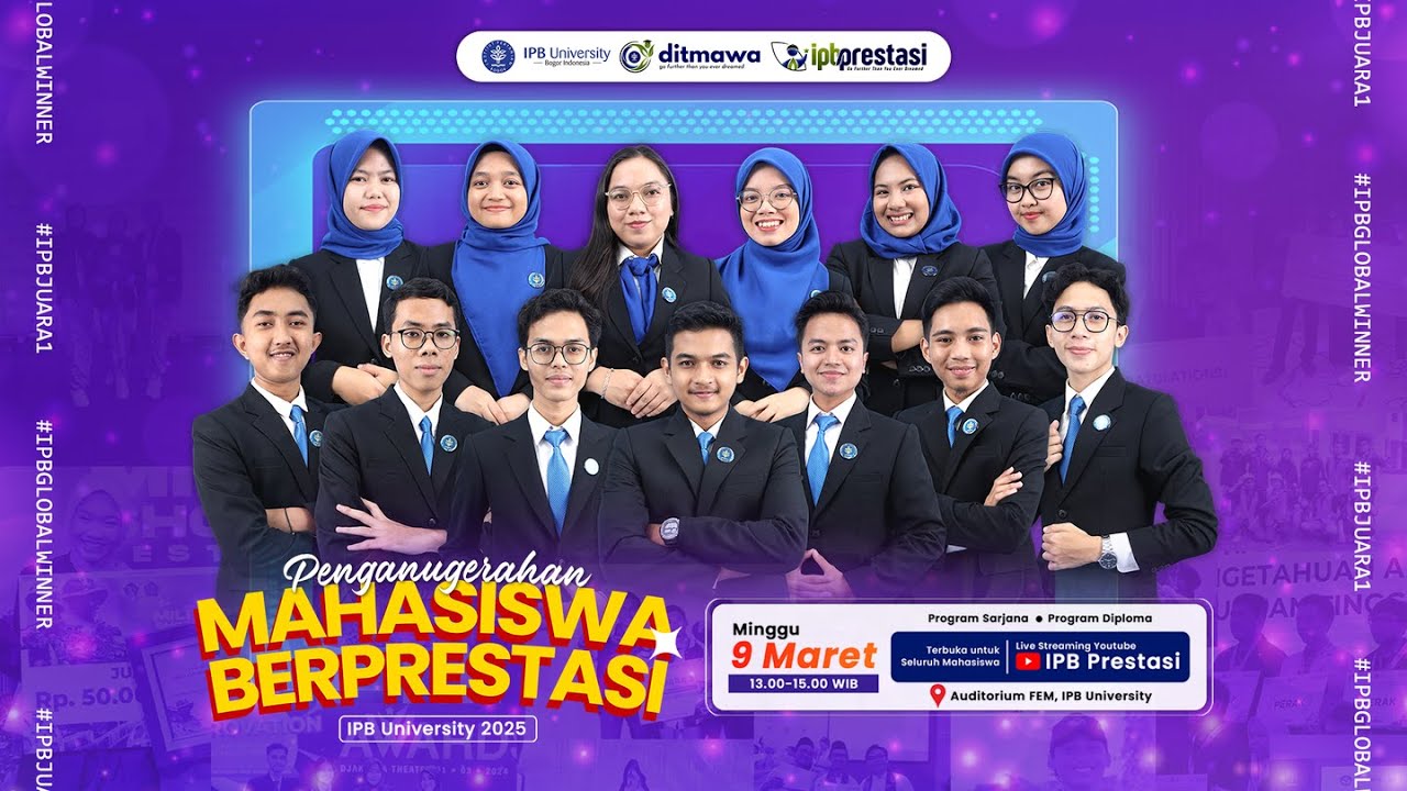 PENGANUGERAHAN MAHASISWA BERPRESTASI IPB UNIVERSITY 2025