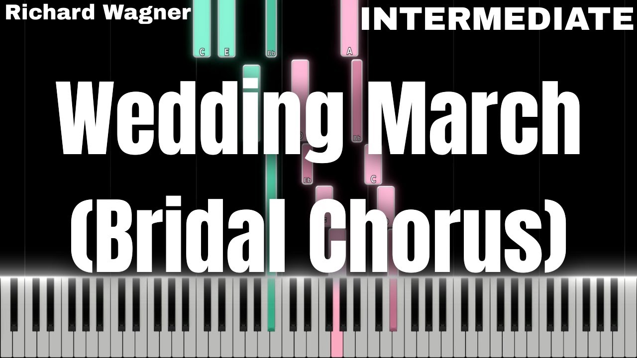Wedding March (Bridal Chorus) - Richard Wagner | Intermediate Piano Tutorial (Sheet Music Available)
