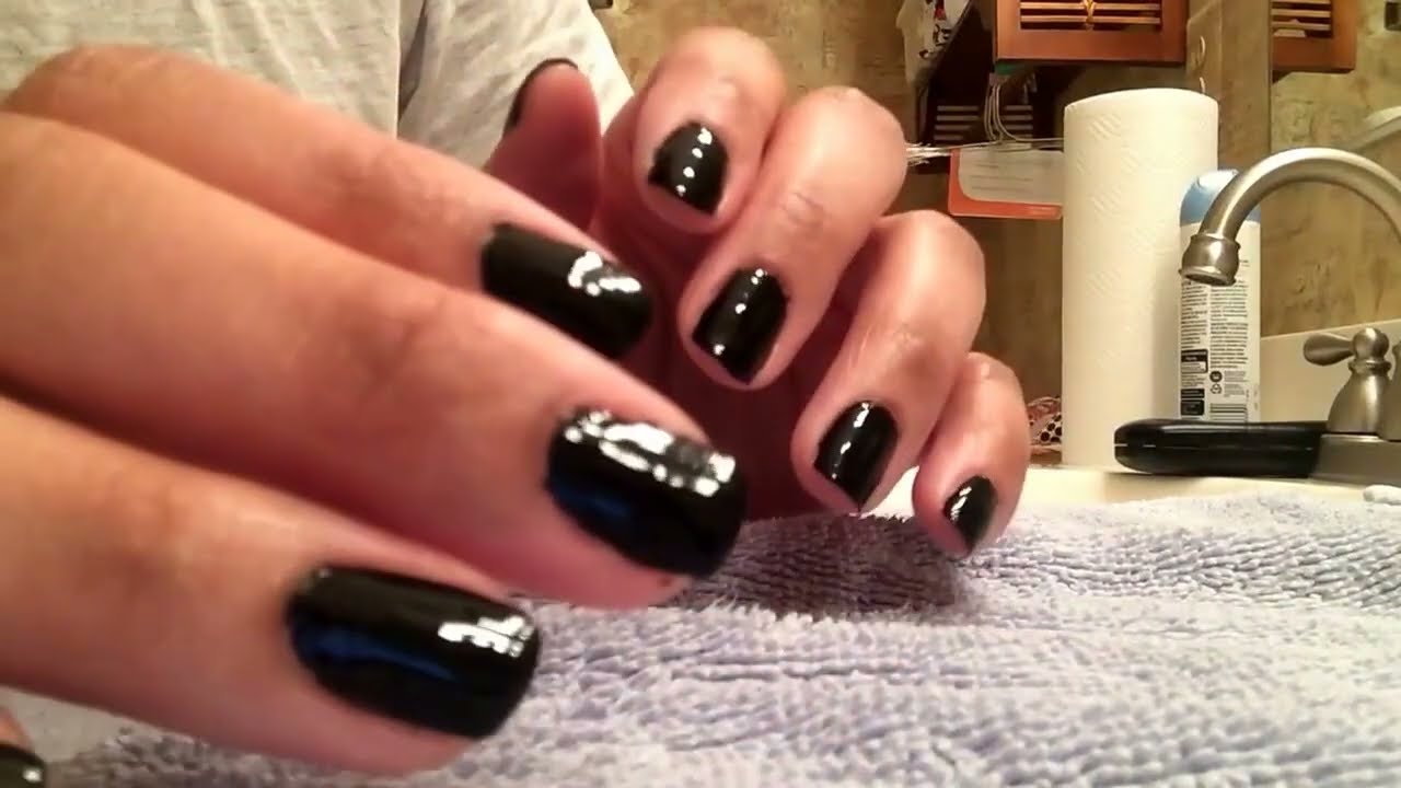 Earrings and shiny black nails ASMR Part -1
