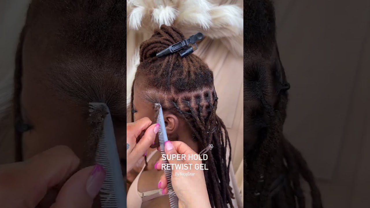 Super Hold Retwist Gel ✨🤩 shop Loc Products www.NappStar.com #locs #locproducts