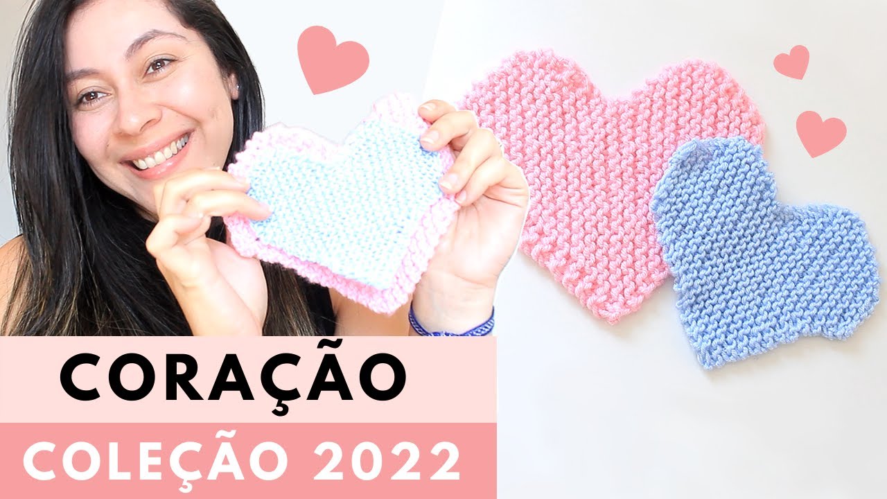 COMO FAZER CORAÇÃO NO TRICÔ - Passo a Passo Fácil Para Iniciantes no Tricô  #278