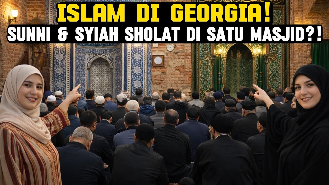 ISLAM DI GEORGIA MENGAGUMKAN! Sunni & Syiah Sholat di 1 Masjid, 2 Mihrab Berdampingan