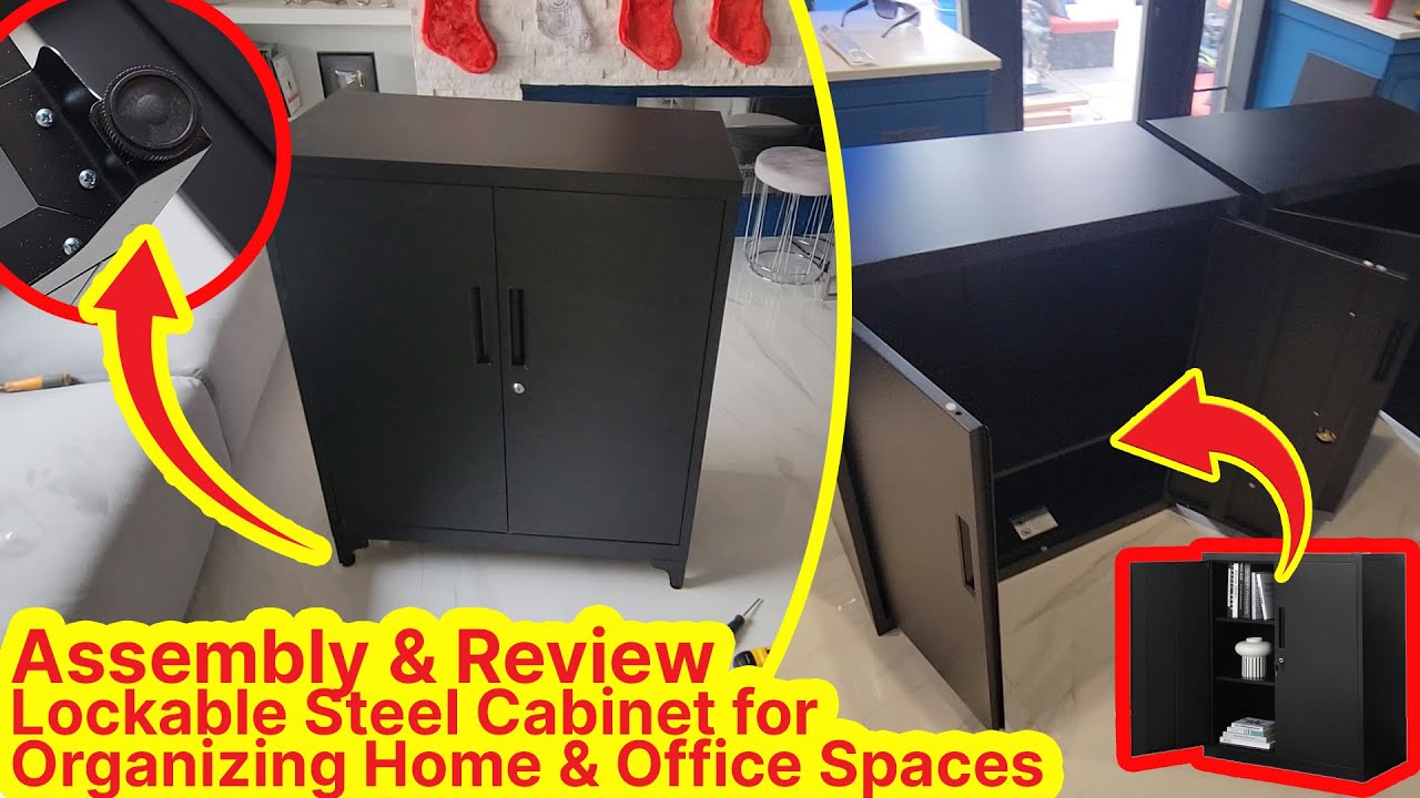 Assembly Garage Metal Storage Cabinets - SongMic Metal Cabinets - Outdoor Kitchen Cabinets