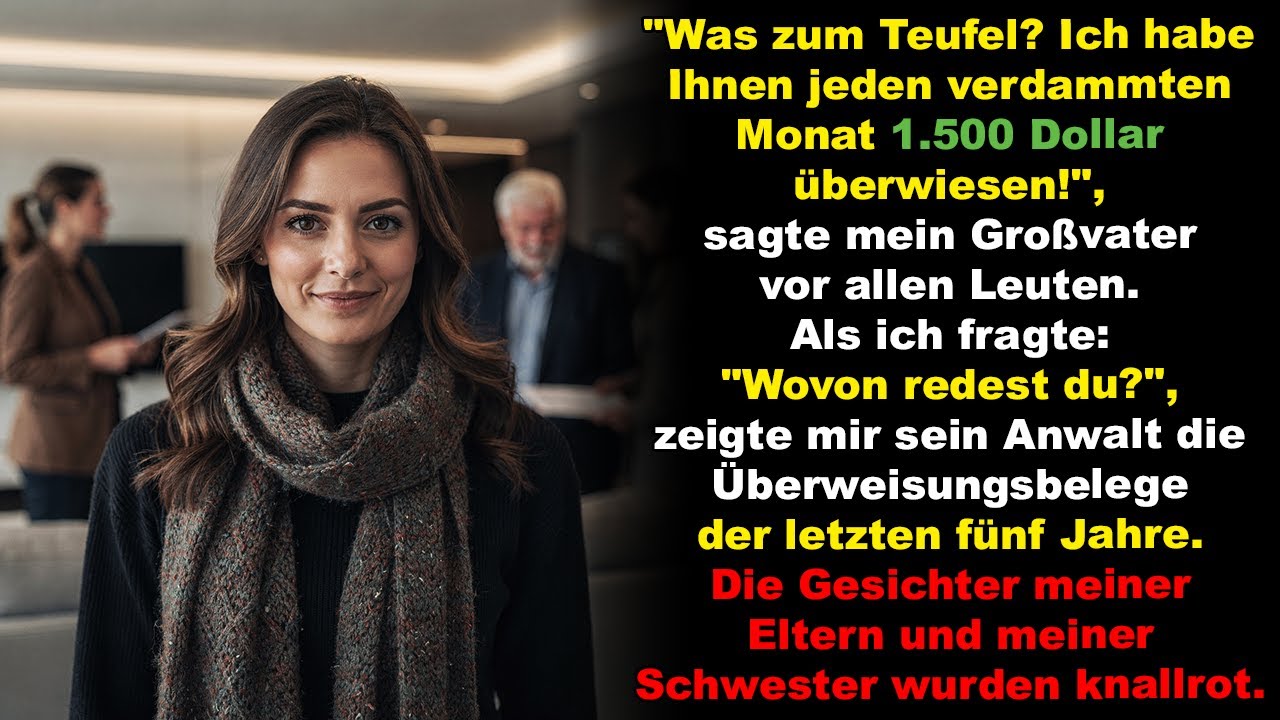 Was zum Teufel? Ich habe Ihnen jeden verdammten Monat 1.500 Dollar überwiesen!