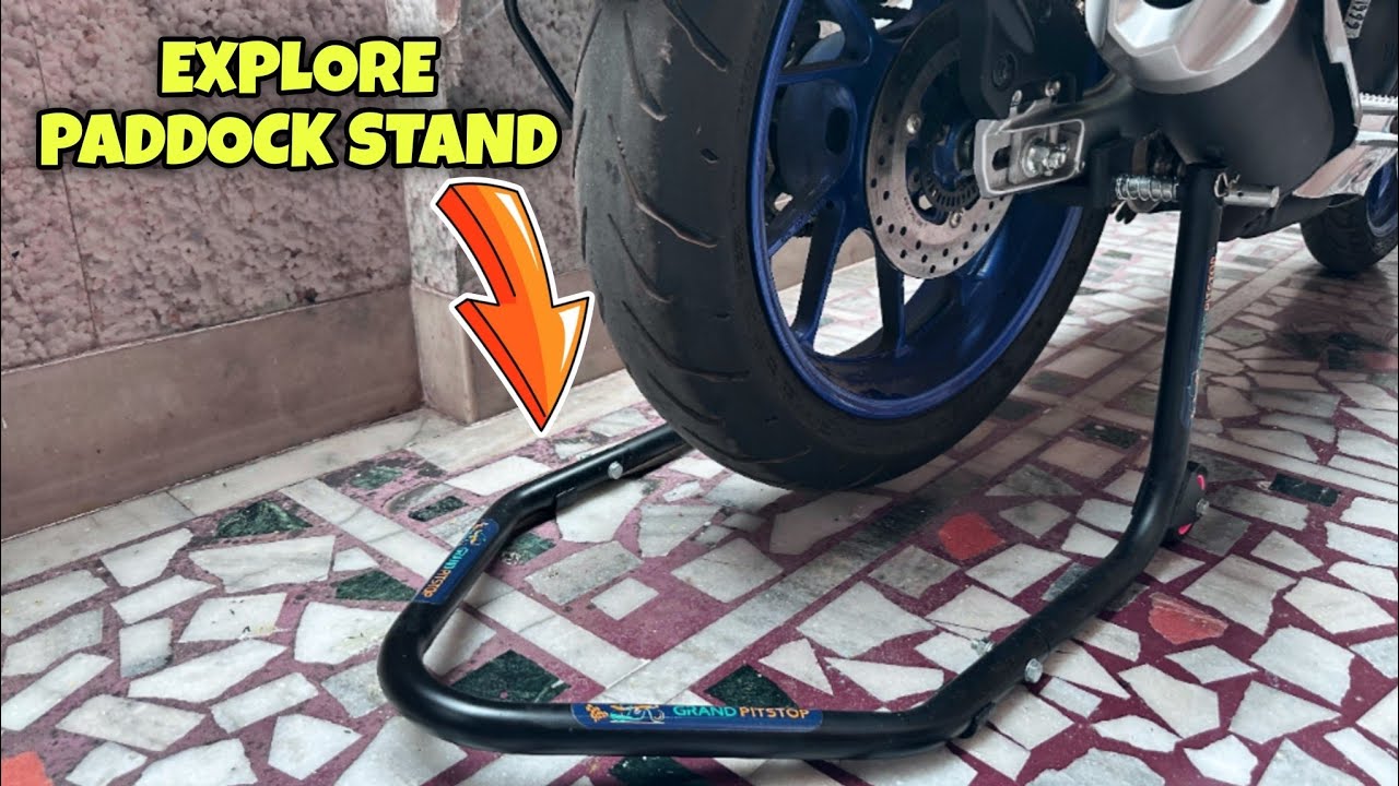 PADDOCK Stand For R15m 🔥 | Unboxing Universal Paddock Stand And Installation///@Bhpridervivek