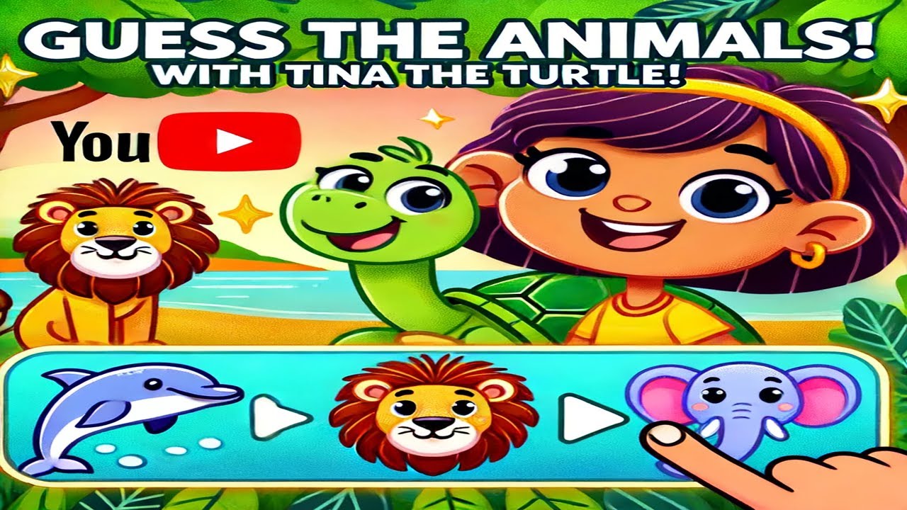 Guess the Animals with Tina the Turtle! | Fun and Educational Quiz for Kids