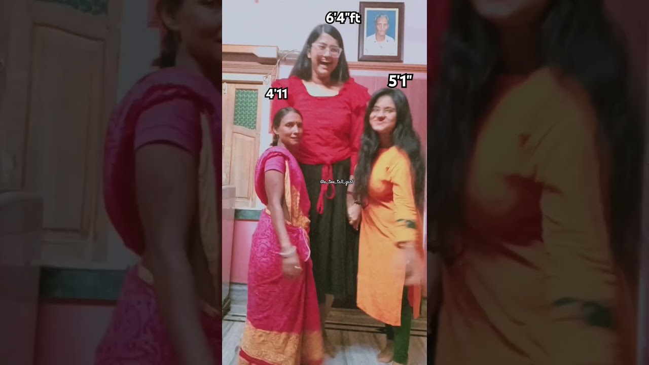 Viral girl  #youtubeshorts #tallgirl #funny #heightcomparison #viralvideo #viralgirl