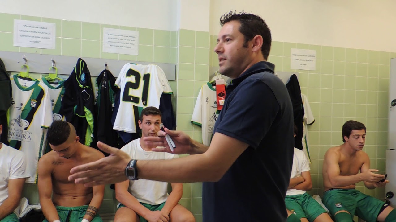 Palestra de Hugo Relíquias, treinador do Vasco da Gama da Vidigueira