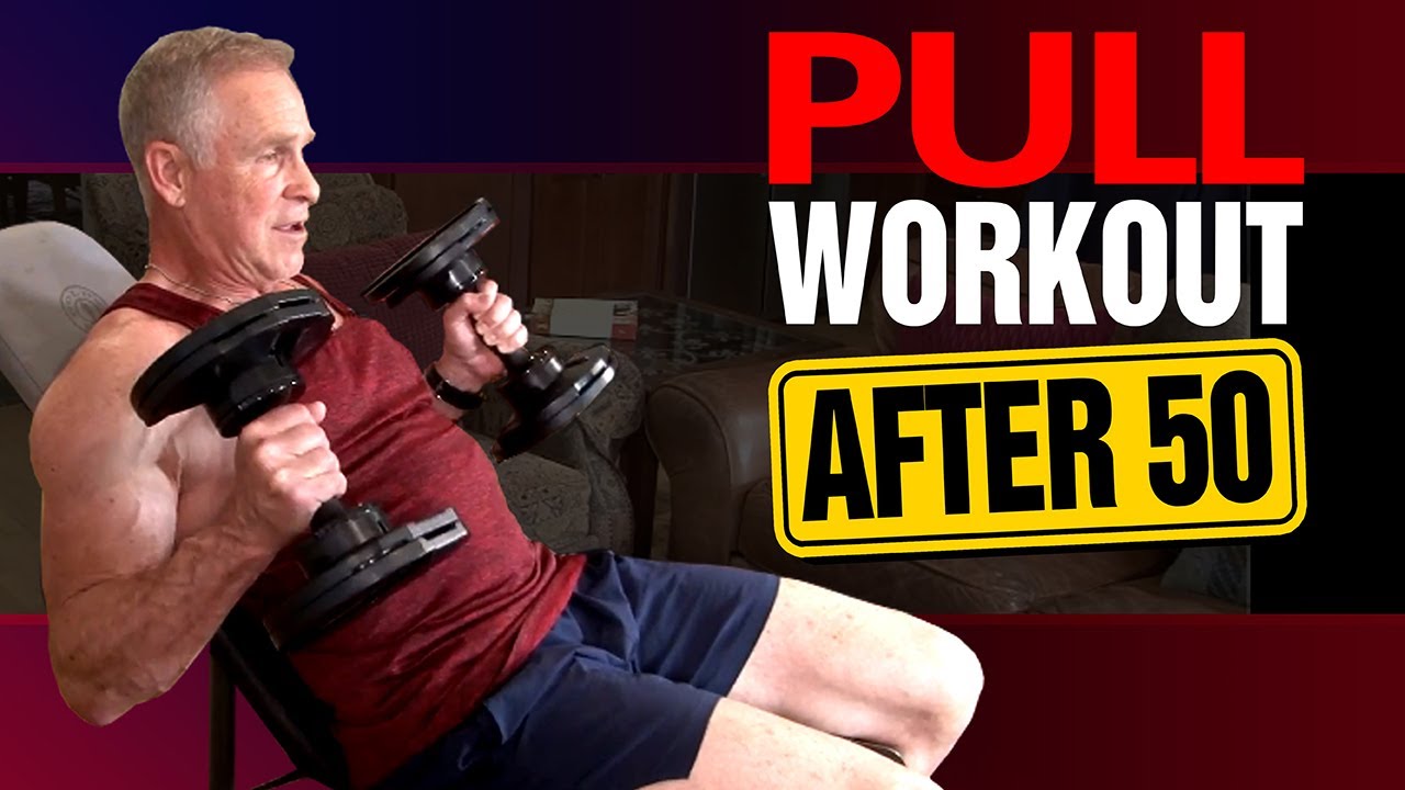 Back And Biceps Workout For Men OVER 50 - PULL DAY WORKOUT!