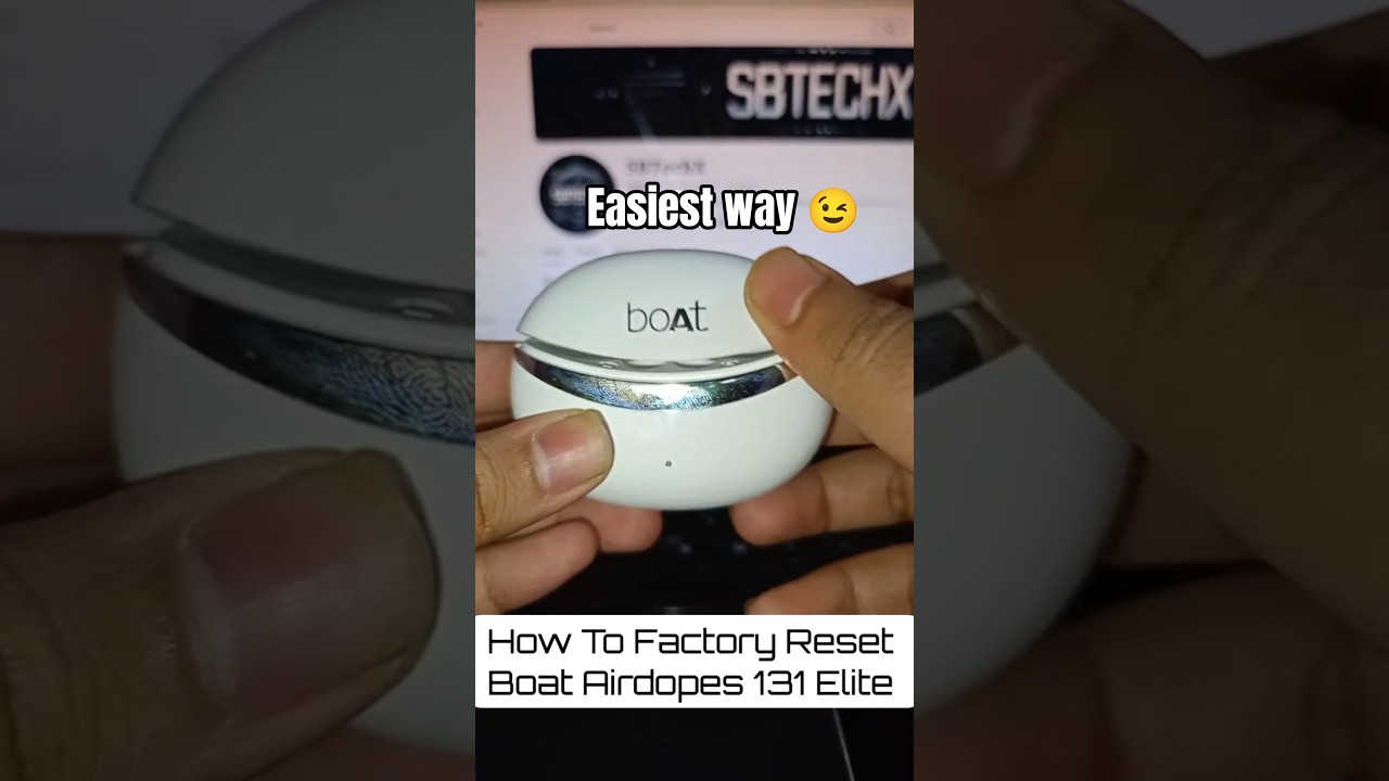 🔁How to Factory Reset boAt Airdopes 131 Elite in Seconds! 🔧 | SBtechX Shorts 