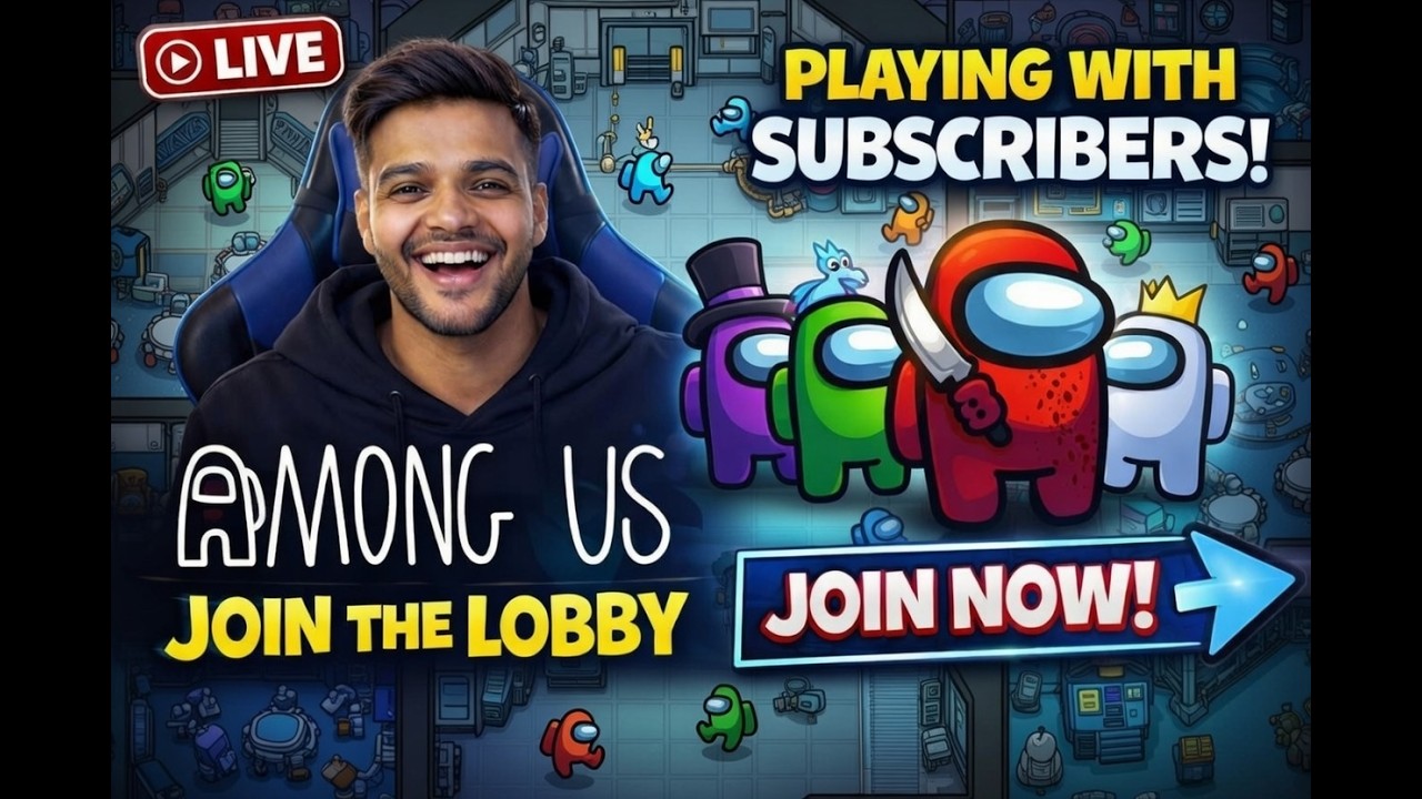 🔴 PLAYING AMONG US SUBSCRIBERS KE SAATH | Sus Moments + Facecam | Aaj Ka Lobby FULL!