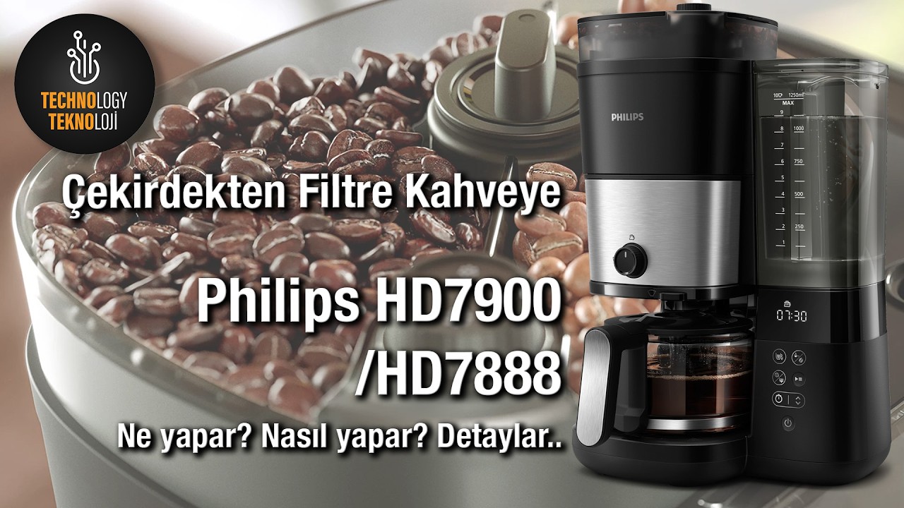 Philips Çekirdek Öğütücülü Filtre Kahve Makinesi HD7900, HD7888 - 2024 İnceleme