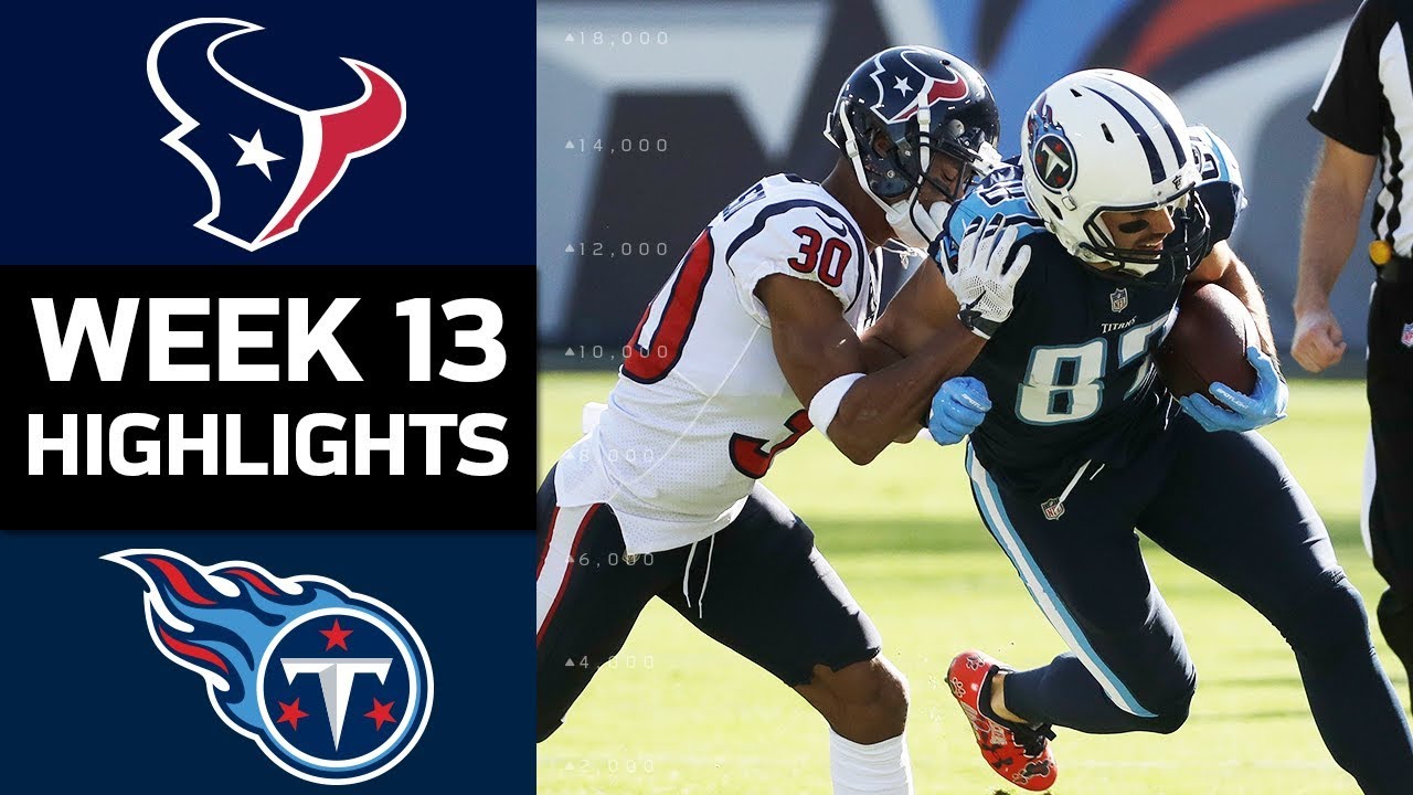 Texans vs. Titans | NFL Week 13 Game Highlights