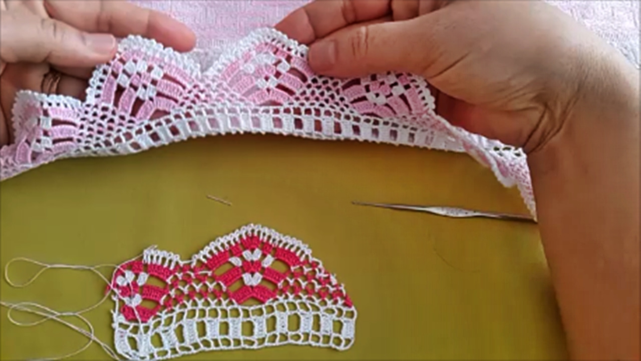 Havlu kenarı dantel oyası modeli │ Anlatımlı Video
