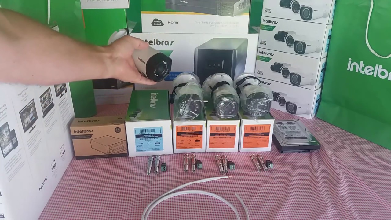 Como montar um Kit CFTV com  câmeras Intelbras #KITCFTV #CAMERAS #INTELBRAS
