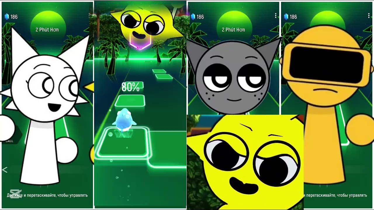 Sprunki Takes Over Tiles Hop! Ultimate Music Jump. 🎵🔥. [THG]