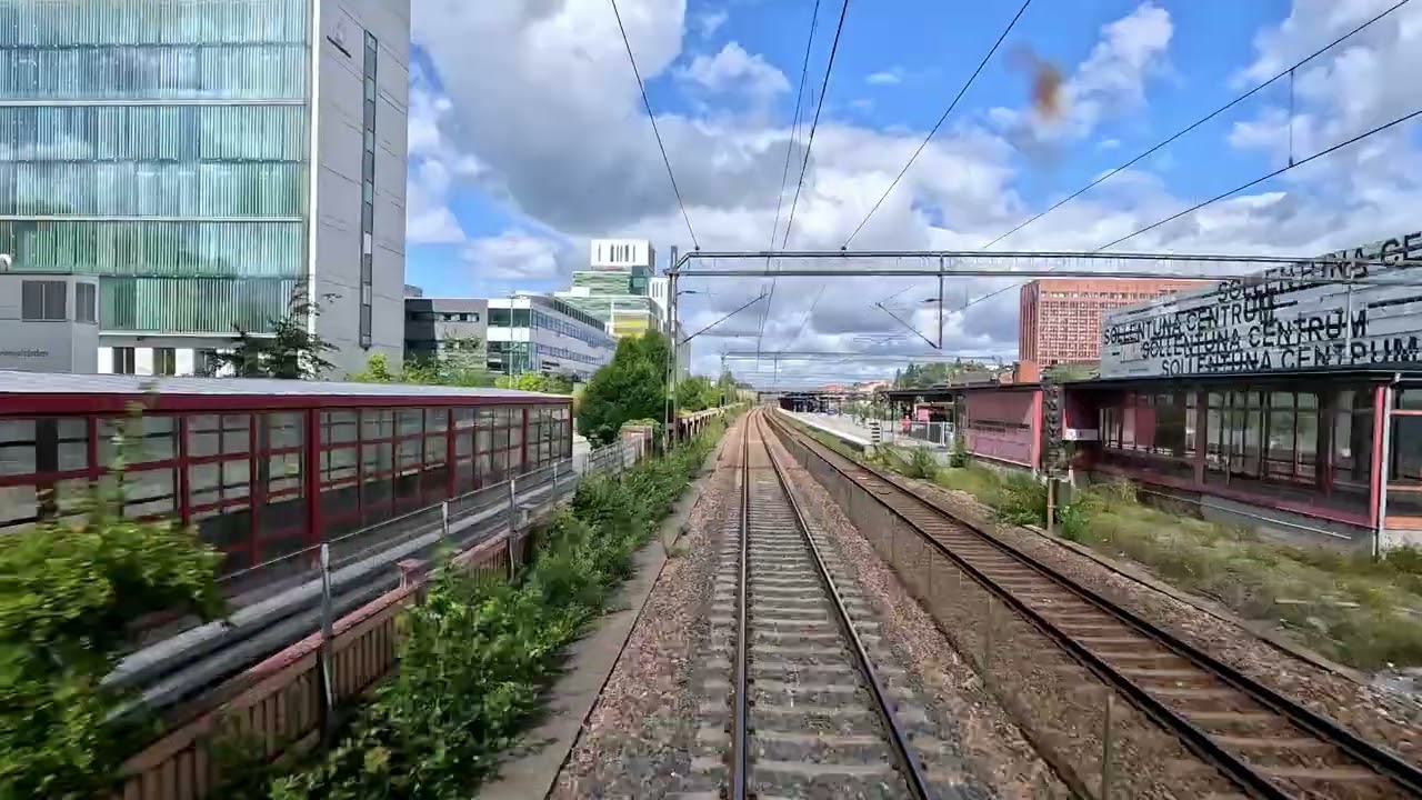 SUMMER TRAIN TRIP IN SWEDEN - 4K CABVIEW