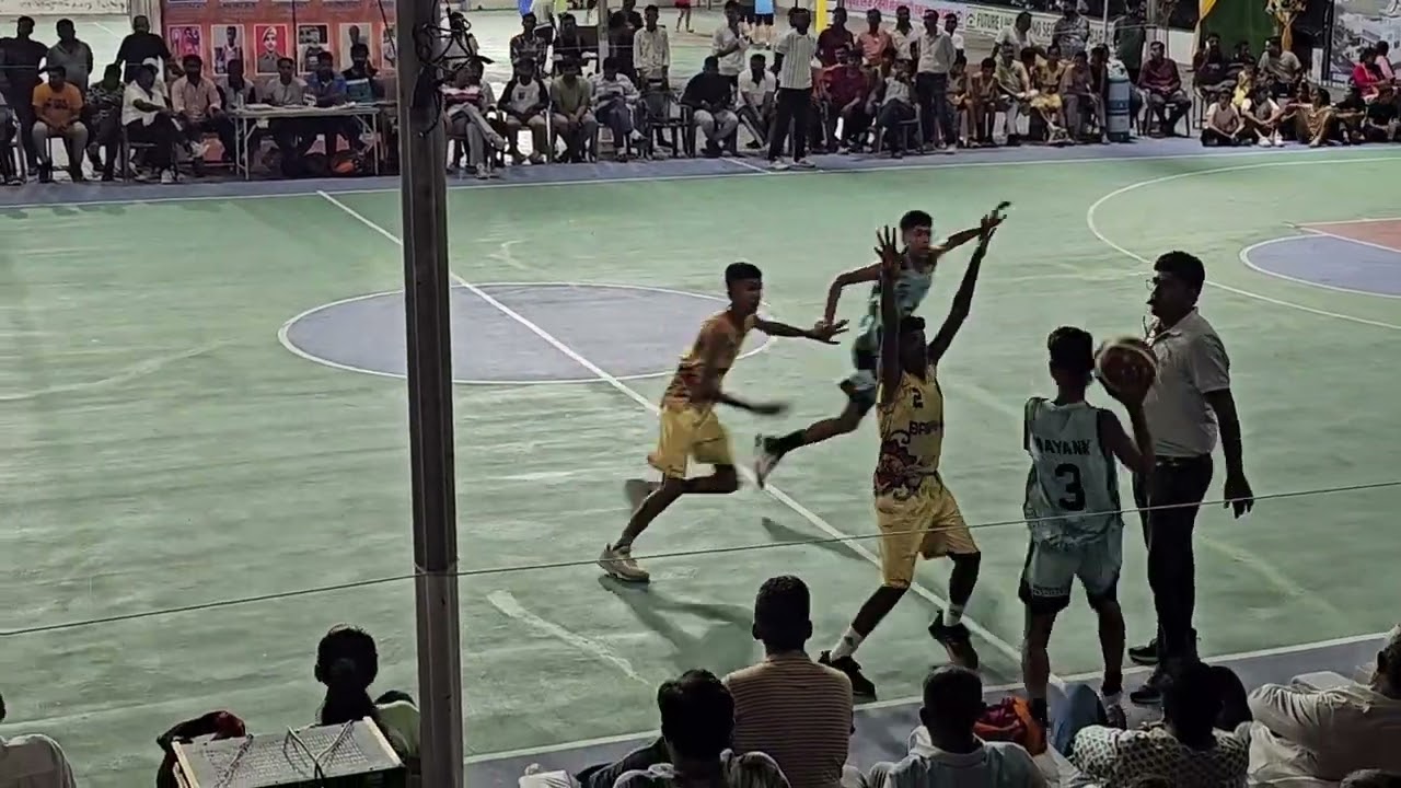 Barmer vs Sikar Academy. Super league match. Basketball State tournament under 14.