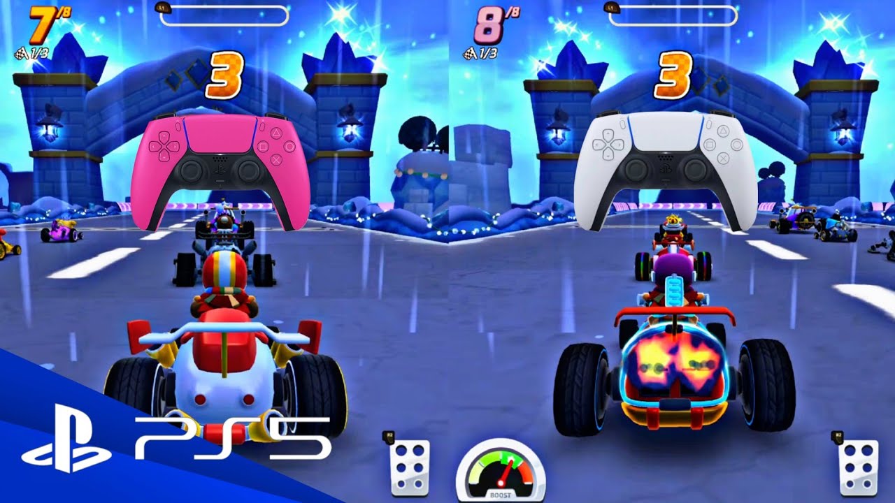 Starlit KART Racing Co-Op PS5 Gameplay – Fun & Fast-Paced Kart Action!