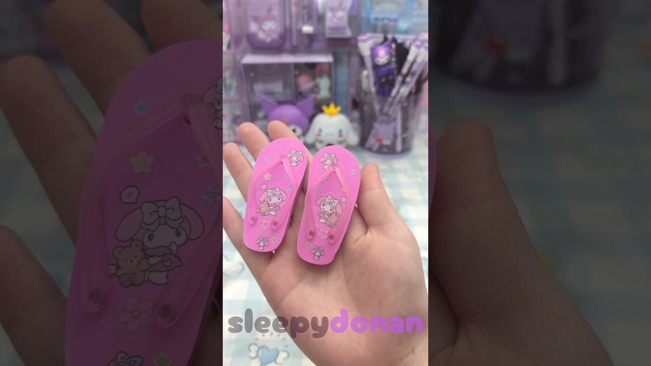 my melody slippers🩴eraser 🩷 #sanrio #cute #mymelody #foryou #unboxing #shopping #shorts