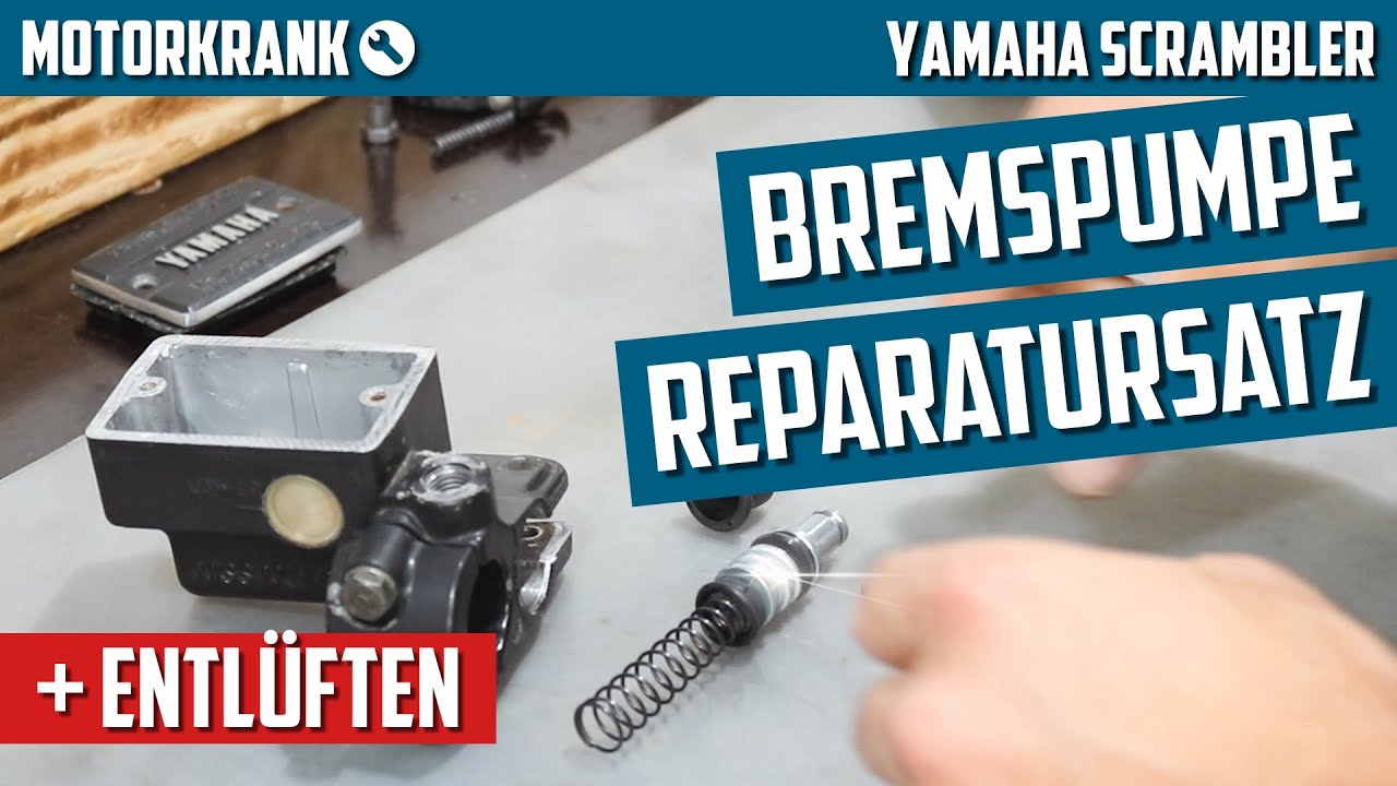 Bremspumpe Reparatursatz, Bremsbeläge und Entlüften - Yamaha XJ550 (4V8) Scrambler Café Racer Teil20