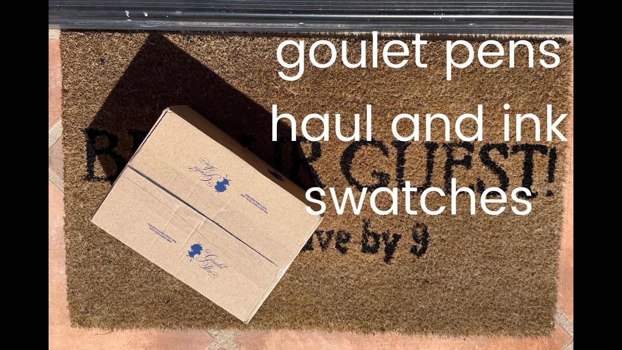 GOULET PENS haul and fountain pen ink swatches