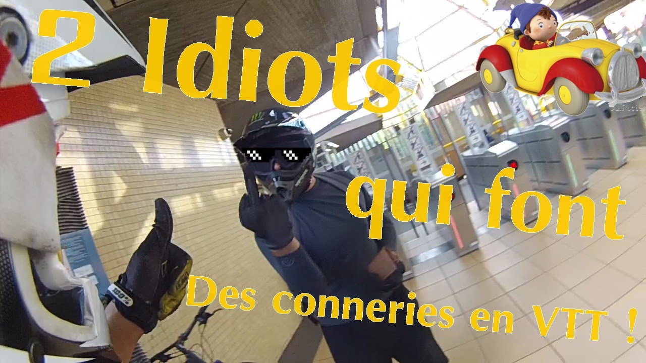 2 Idiots qui font des conneries en VTT 😂