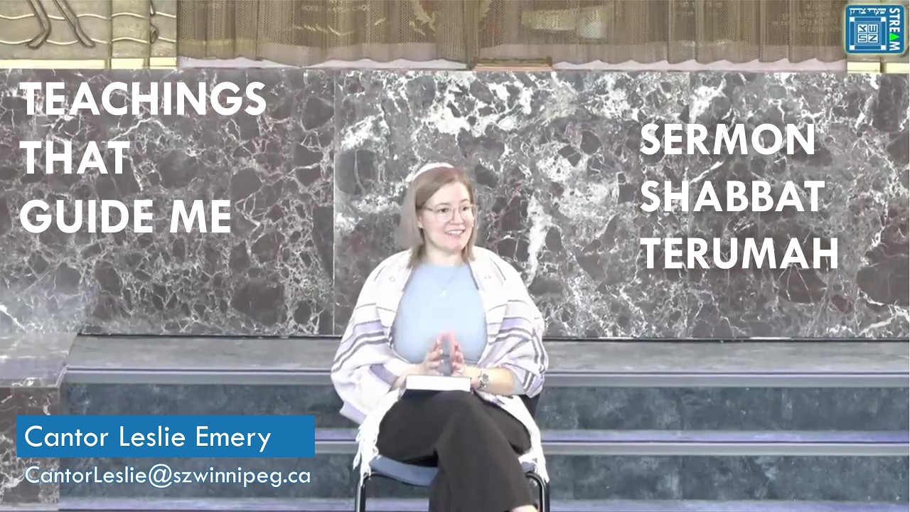 Sermon Shabbat Terumah 5786 // Cantor Leslie Emery