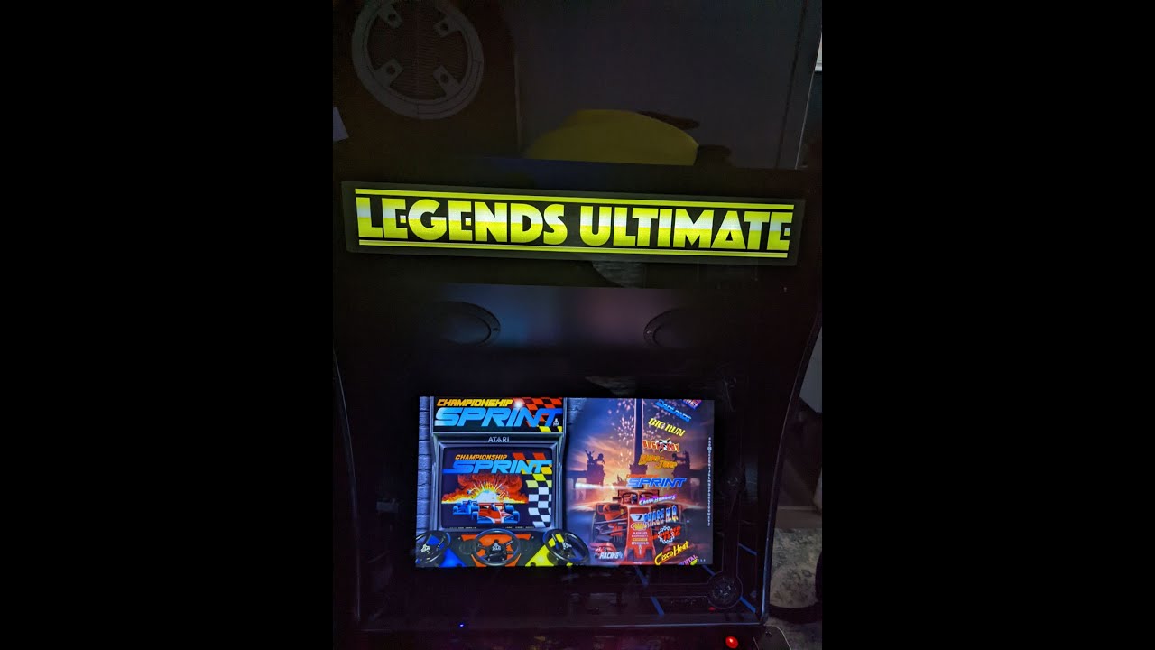 Retro game shorts Championship Sprint running on Coinops x 