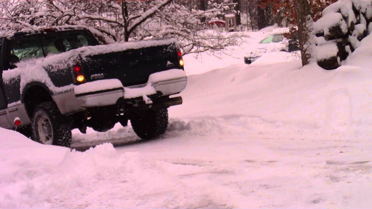 F-250 powerstroke plowing